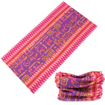 Conception personnalisée imprimée multifonctionnelle sans couture bandana foulard foulard